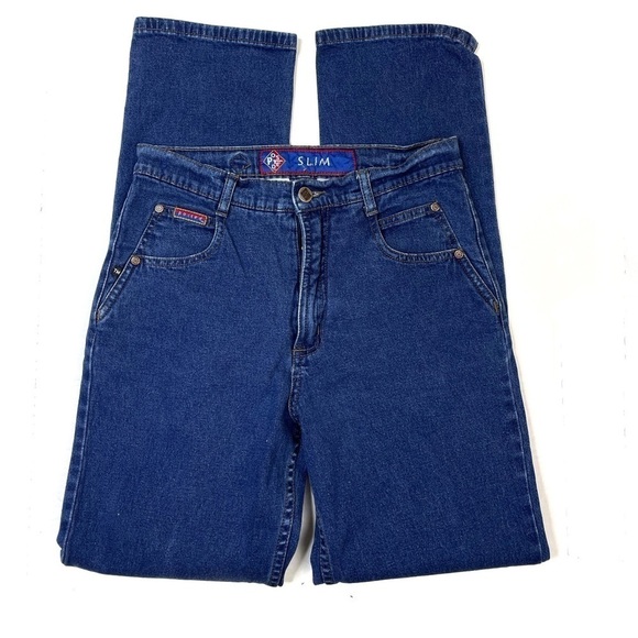Vintage Posted Bare Back Slim Straight Jeans - Picture 1 of 6